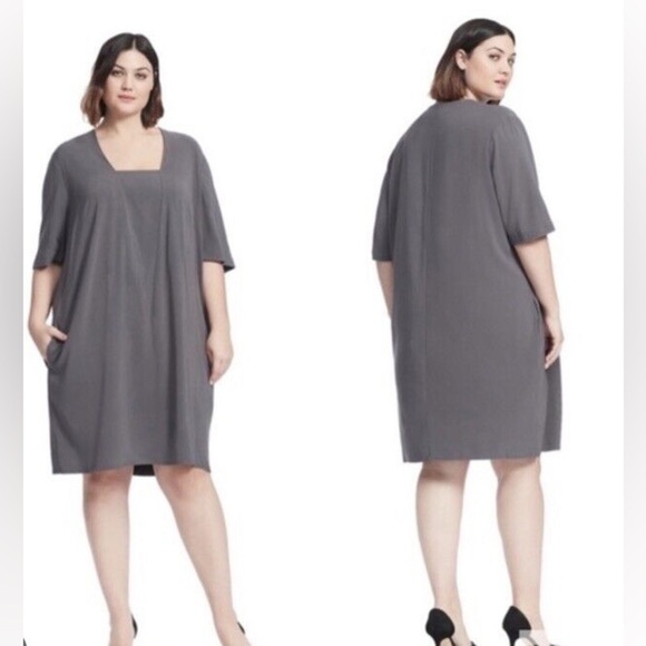 Universal Standard Marilyn Black Shift Dress Sz L - Picture 2 of 11